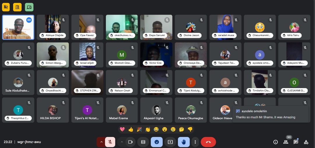 Abioye Olajide Abdullateef (@olajideabioye) on Twitter photo Unwinding after a month of hard work at <a href="/TIIDELab/">TIIDELab</a>! 🎉 
Forced to sing karaoke as team lead 🎤🙈, followed by a heartwarming shout-out session 🗣️🙌. Amazing team, unforgettable night! 🎉🥳 
Thanks to Mr. <a href="/Shamdex2000/">Shamsudeen Adedapo ADEROJU</a>
Also to my tutor <a href="/unclebigbay143/">UncleBigBay ✨</a> 
#TeamParty #Karaoke #TIIDELab Unwinding after a month of hard work at <a href="/TIIDELab/">TIIDELab</a>! 🎉 
Forced to sing karaoke as team lead 🎤🙈, followed by a heartwarming shout-out session 🗣️🙌. Amazing team, unforgettable night! 🎉🥳 
Thanks to Mr. <a href="/Shamdex2000/">Shamsudeen Adedapo ADEROJU</a>
Also to my tutor <a href="/unclebigbay143/">UncleBigBay ✨</a> 
#TeamParty #Karaoke #TIIDELab