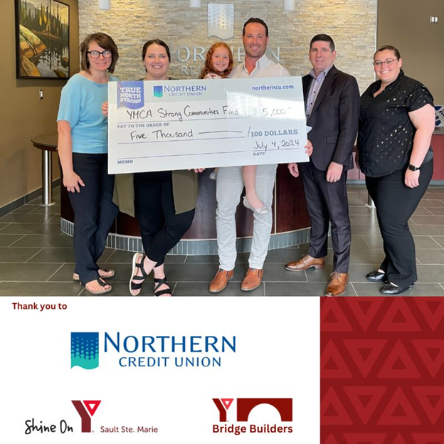 <a href="/NorthernCU/">Northern CU</a> has donated $5,000 to the Sault Ste. Marie YMCA's Strong Communities Fund. With this contribution, Northern Credit Union joins as a 'Y Bridge Builder,' supporting the future development of the YMCA. 

#CanadasCreditUnion #CommunitySupport #CommunityImpact