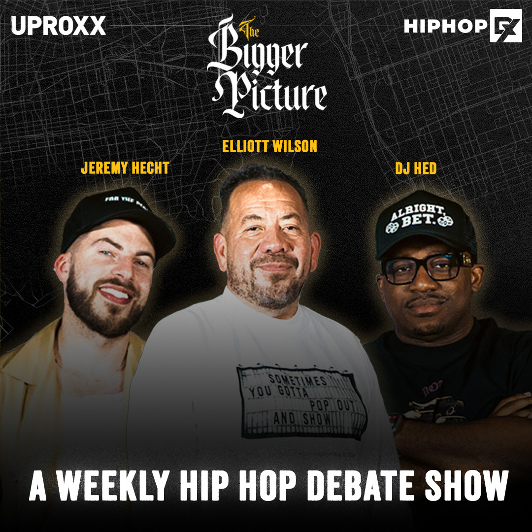 HipHopDX's tweet image. #TheBiggerPicture is a weekly Hip Hop debate show hosted by @ElliottWilson, @Jeremy_Hecht & @DJHed 🙌 Tune in for conversations centered around the MUSIC 🎶
⏩ You can watch the show or listen to the audio here: bit.ly/3y59ZOP