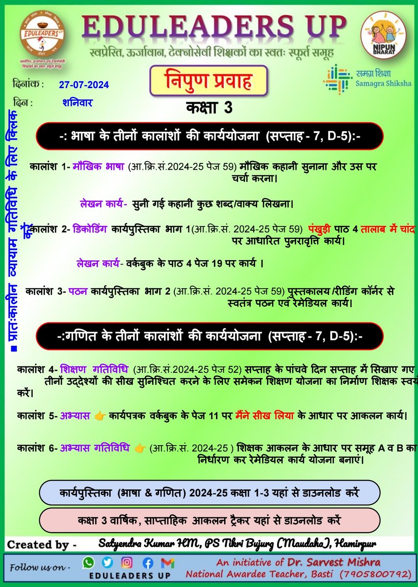 EduleadersU's tweet photo. #निपुण_प्रवाह
#स्कूल_रेडिनेस_गतिविधि
#भाषा_एवम्_गणित
#संदर्शिका_अनुसार
*दिनांक: 27/07/2024*
〰️〰️〰️〰️〰️
#कक्षा_1_2_एवम्_3,
#Week_7 #Day_5
〰️〰️〰️〰️〰️〰️
#निपुण_भारत_मिशन
#निपुण_यूपी
#अभ्यास_कार्य_पत्रक
@EduMinOfIndia
@thisissanjubjp
@basicshiksha_up
@sarvestkumar https://t.co/b2FDADPPdZ