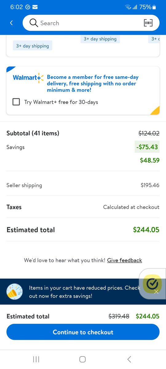 $50 worth of crap, almost $200 to send it all??
#Walmart  ridiculous!!
