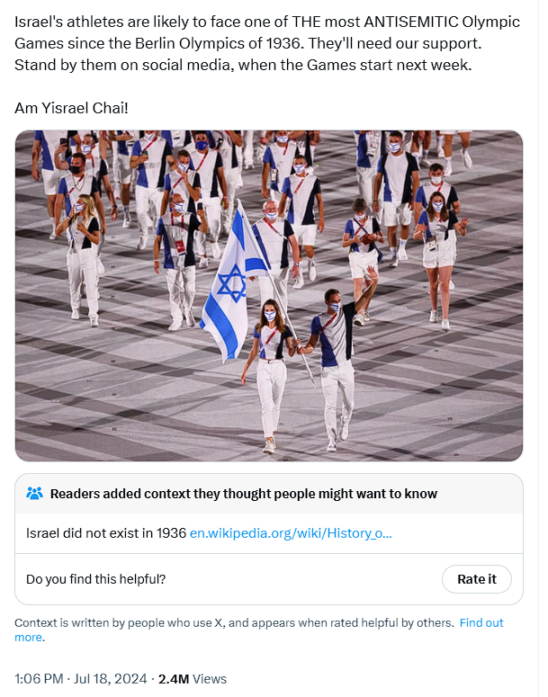 This community note is awesome😭😂 #OlympicGames