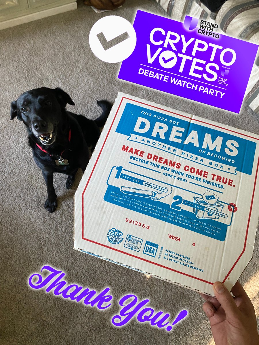 #FlashbackFriday: Big thanks for the Crypto Votes Debate Watch Party! Shout out to Mason Lynaugh, Community Director of Stand With Crypto. Cheeka approved, and a grand time was had by all in attendance. Onward!

#CryptoVotes <a href="/standwithcrypto/">Stand With Crypto🛡️</a>