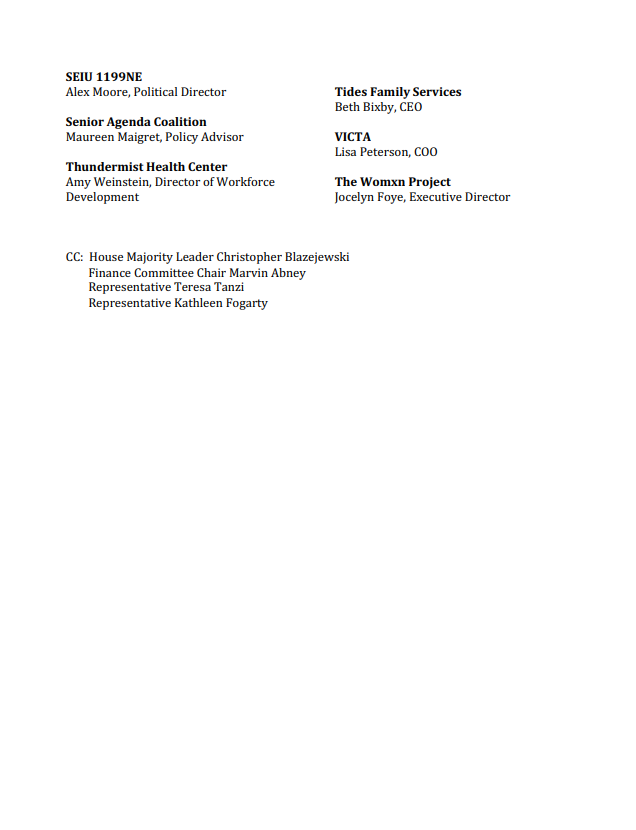 In order to ensure that we have appropriate healthcare staffing to care for all RIers, we must put programs in place to train our future workforce.

The state budget we recently passed makes significant investments to address RI's health and human services workforce challenges.