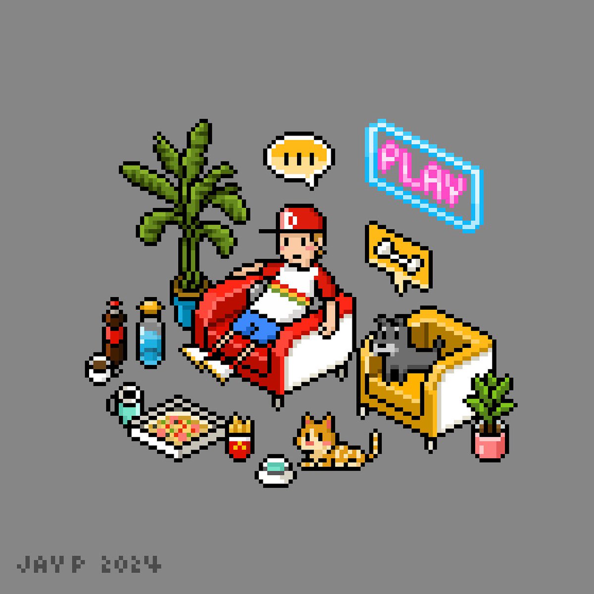 Summer play   #pixel #pixelart #digitalart