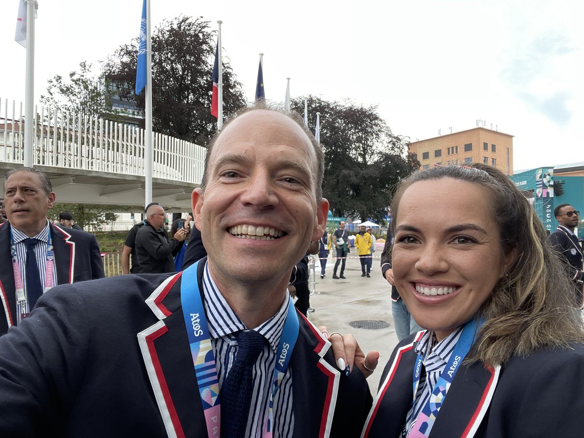 One of the highlights of <a href="/Paris2024/">Paris 2024</a> so far was running into fellow <a href="/ASU/">Arizona State University</a> alum <a href="/desiraekrawczyk/">Desirae Krawczyk</a> at the Opening Ceremony! Go <a href="/TeamUSA/">Team USA</a> and go <a href="/TheSunDevils/">Arizona State Sun Devils</a> 🇺🇸