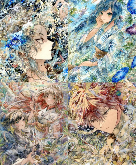 昨日の夜に、ヤフオク!にてイラスト4点を出品しました!30日の夜に終わりますよければ覗きに来てください 