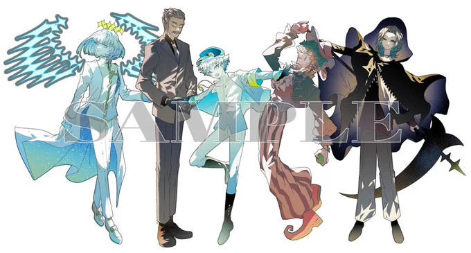 つなぐのオークションにて、キャラクター8人を出品しました!色々なテーマに挑戦しています…!よければ覗きにきてください#つなぐ 