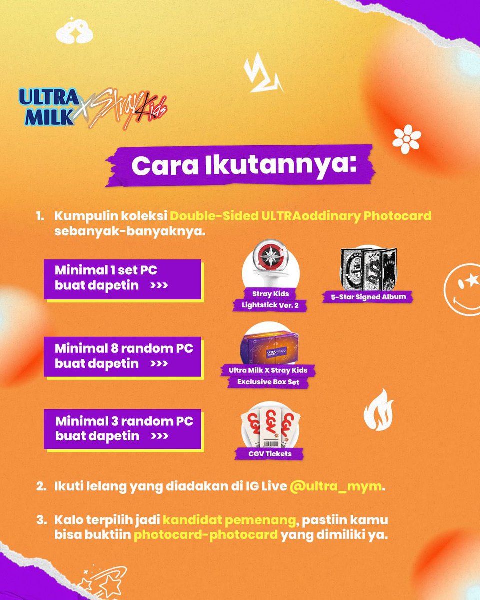 ultramym's tweet photo. HARI MINGGU, JAM 11 SIANG kita ketemu di IG Live Ultra Milk MYM yaaa.
Yang nantinya kepilih pas nge-bid, wajib on-cam buat buktiin kepemilikan PCnya.
Cuuus, siapin semua Double-Sided ULTRAoddinary Photocard kamu dari sekarang. See you!!!
#MakeYourMove #iamULTRAoddinary https://t.co/KoAbj1sEV2