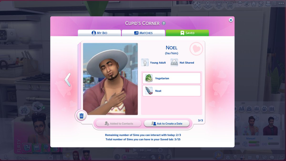 ESNSaki's tweet photo. So my sim was on Cupid's Corner and got Catfished by this guy he was NOT  a young adult and he did NOT look like that LOL I love this game  😂 #TheSims4Lovestruck https://t.co/BhSrmMKVTE