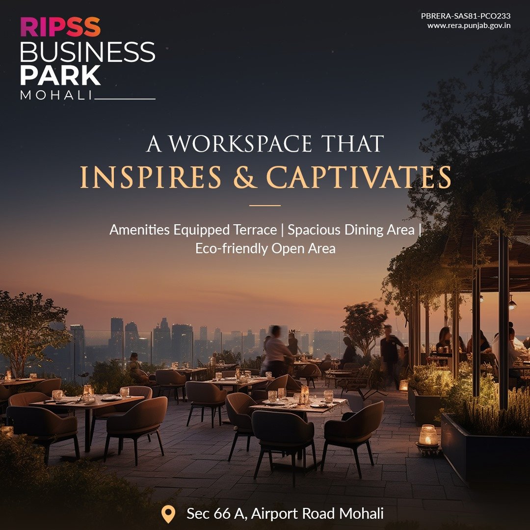 RIPSSInfra's tweet photo. Unlock your full potential with a workplace featuring commodious workspace, food court and green open area.

RIPSS Business Park 

📍Sec 66 A, Airport Road Mohali 

#RIPSS #RIPSSInfra #RIPSSBusinessPark #Sustainability #RealEstate #StrategicLocation #RIPSSMohali #Mohali https://t.co/7TFto6dCC3
