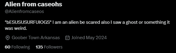 Alien from caseohs tweet media