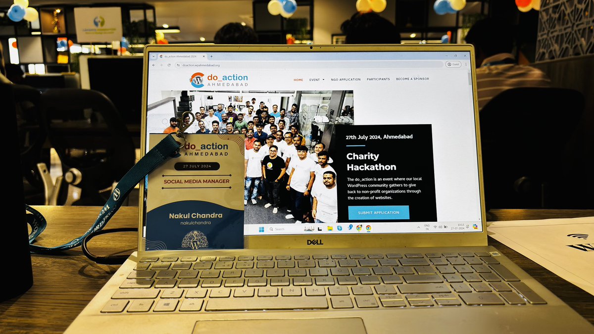 It’s time for #DoActionAhmedabad helping NGO to built online presence with <a href="/wpahmedabad/">WordPress Ahmedabad</a> <a href="/WCAhmedabad/">WordCamp Ahmedabad</a> 

Helping today <a href="/gathering_green/">Gathering Green 🌱</a> for building site and digital marketing 

#WordPress <a href="/WordPress/">WordPress</a>