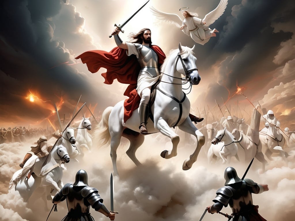 Magnus ๐ (@magnus_veritas) on Twitter photo <a href="/jakeshieldsajj/">Jake Shields</a> They must have forgot to read what comes after this part.
They don't win.
Revelation 19: 11-16
Now I saw heaven opened, and behold, a white horse. And He who sat on him was called Faithful and True, and in righteousness He judges and makes war. 12ย His eyes were like a flame of <a href="/jakeshieldsajj/">Jake Shields</a> They must have forgot to read what comes after this part.
They don't win.
Revelation 19: 11-16
Now I saw heaven opened, and behold, a white horse. And He who sat on him was called Faithful and True, and in righteousness He judges and makes war. 12ย His eyes were like a flame of