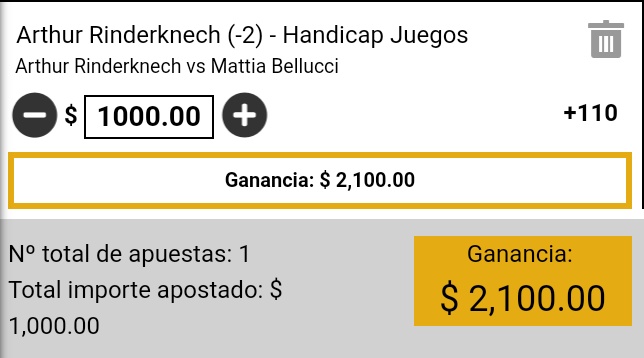 SaiPicks's tweet photo. Atlanta ATP 🎾
Arthur Rinderknech vs Mattia Bellucci
Pick: Rinderknech -2

Like ❤️ y RT 🔄 si me sigues en esta apuesta https://t.co/ZfzAvT7KT9