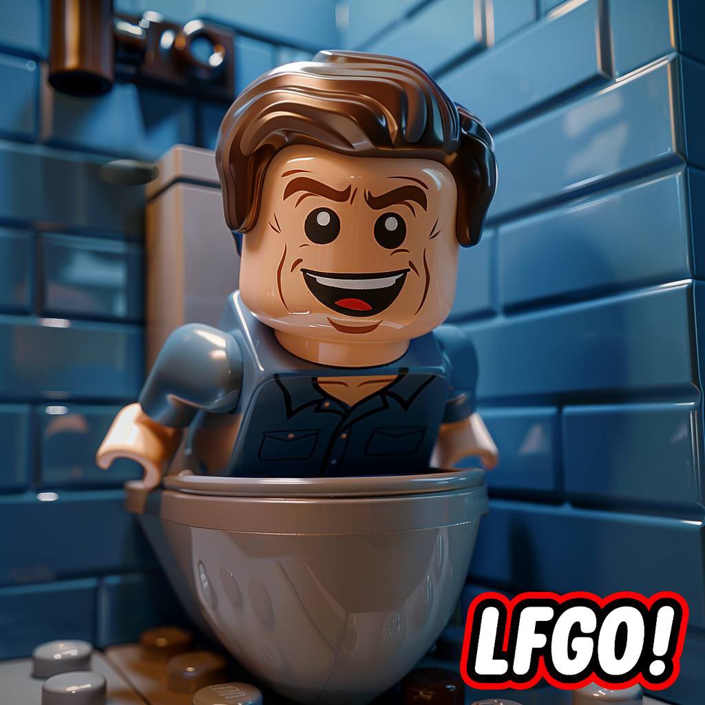 LFGOcommunity's tweet image. Yes, this is trending, so we brickified it! IFYKYK 😃🚽

#SKIBIDITOILET #DaFuqBoom
