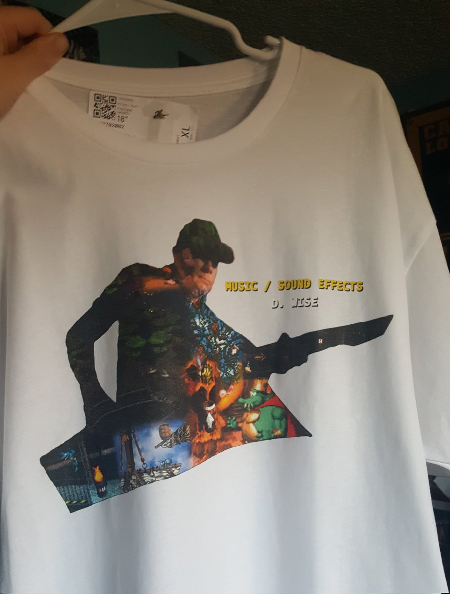 sub2zap's tweet photo. My custom David Wise shirt rules so hard. Oog oog. #DKC #retro #DKC30 #SNES https://t.co/j852Rer7Nz