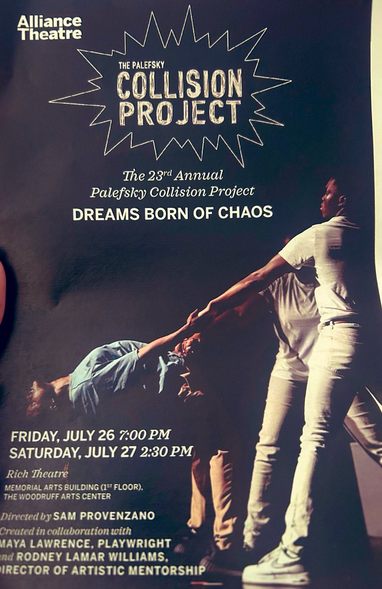 wrightway99's tweet photo. Attending a brilliant performance: @alliancetheatre #PalefskyCollisionProject. The highlight is seeing the talented 👩🎓🧑🏽🎓participants, especially four scholars from @DeKalbSchools. #DSA #LithoniaHS https://t.co/51vyPamQ0k