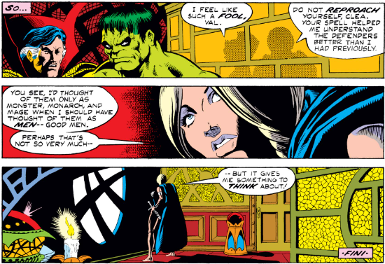 MarvelADay's tweet photo. #MarvelADay #GSD1 Our story ends with Clea berating herself for putting her companions in danger. Val thinks it was worth it to learn more about her teammates. Guess she'll be sticking around! - VA https://t.co/Kmapn7fdx5