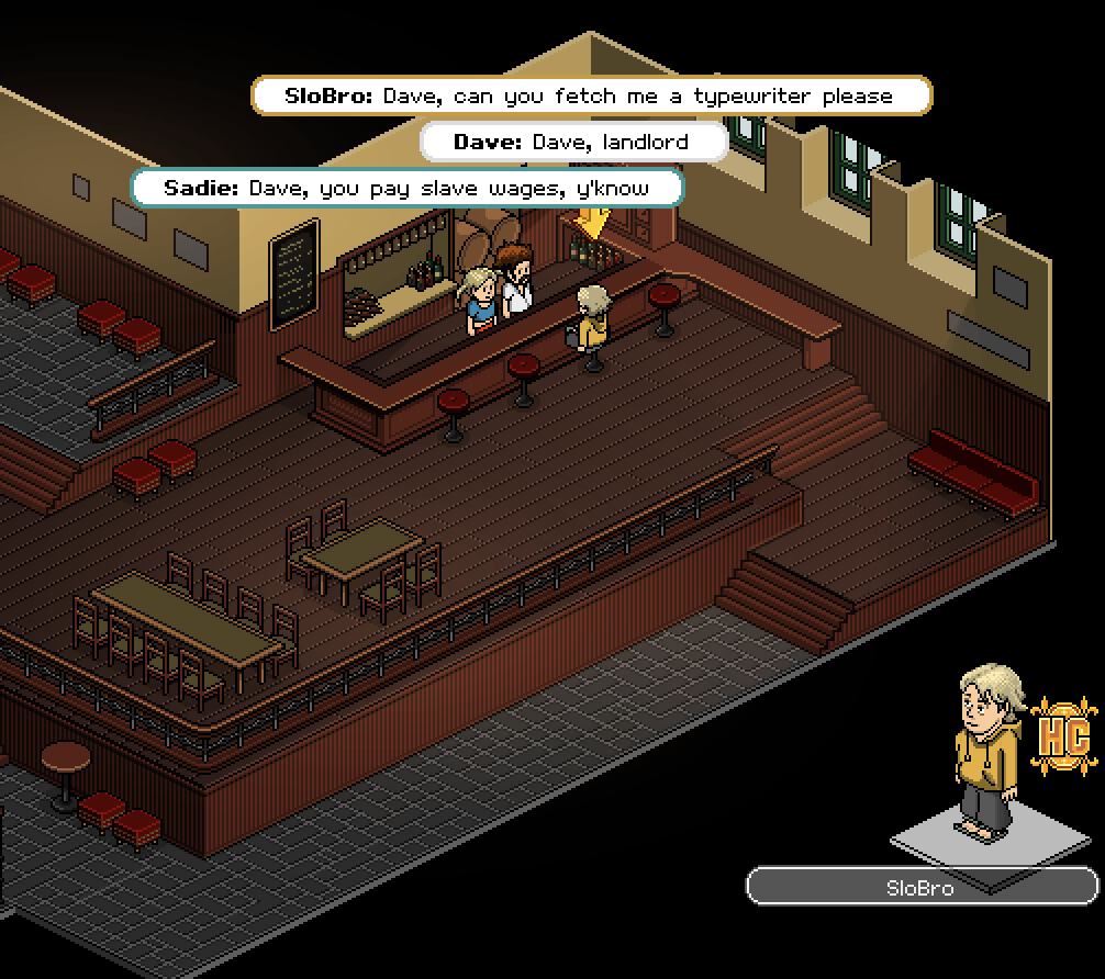 Joesbigbro's tweet photo. @HabboOrigins 
Dave, fetch me a typo please. https://t.co/V15b0JyF5L