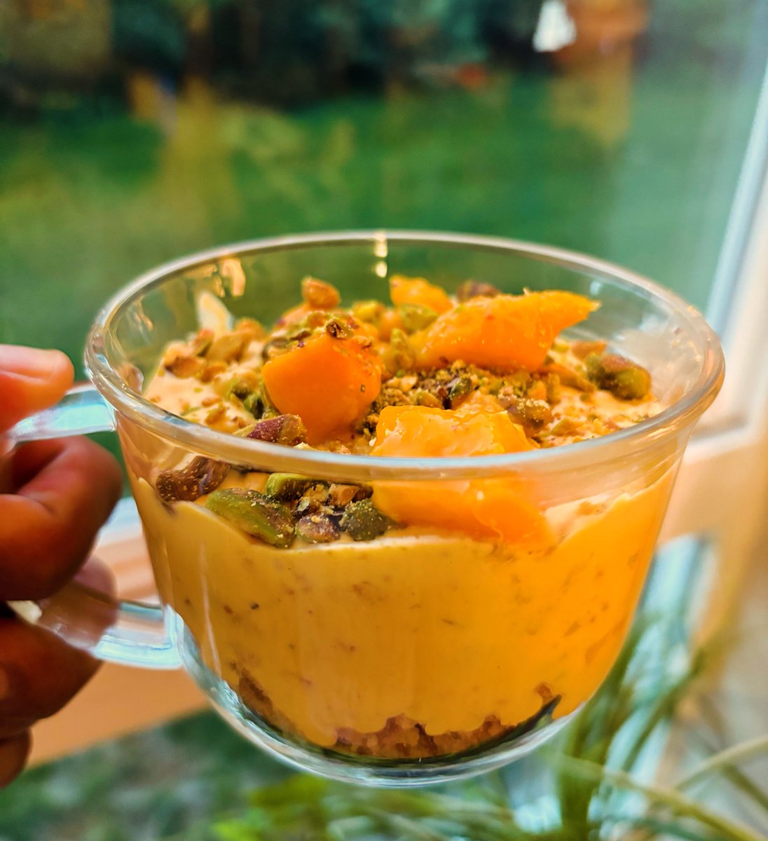 mettalrose's tweet image. Behold &quot;Indian Summer&quot; - a mango cheesecake I co-created by brainstorming the recipe with meta AI. So yummy! 

 So easy and unbelievably yum. Perfect cheat day treat after a week of heavy duty dissertation writing! #dissertationdiaries