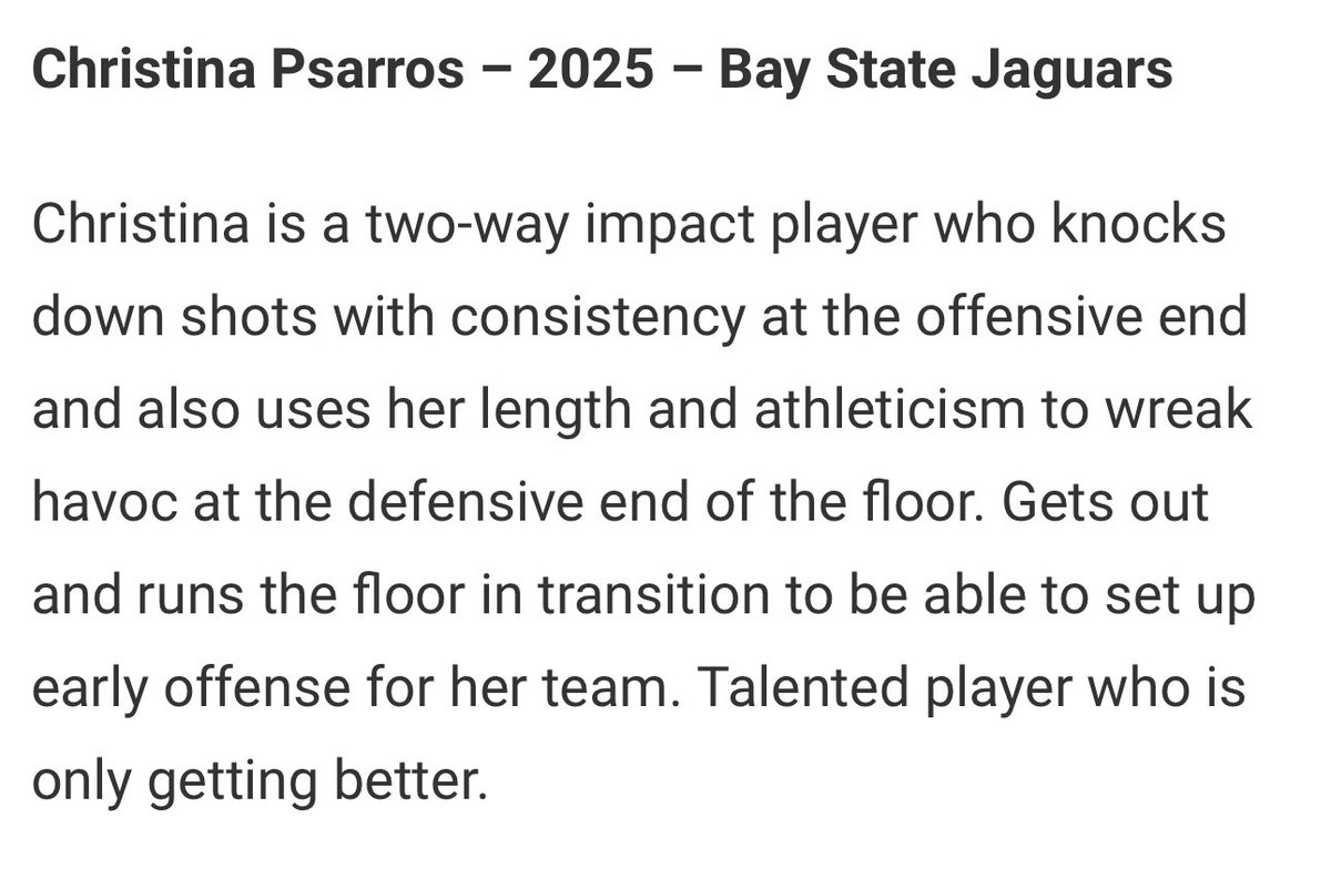 thank you so much again!!🙌🙌 <a href="/JrAllStarBB/">Jr. All-Star Girls Basketball</a> <a href="/PriceJameson1/">Jameson Price</a> <a href="/SFPGVB/">St. Francis Prep Girls Varsity Basketball</a> <a href="/BayStateJags/">Bay State Jaguars</a>