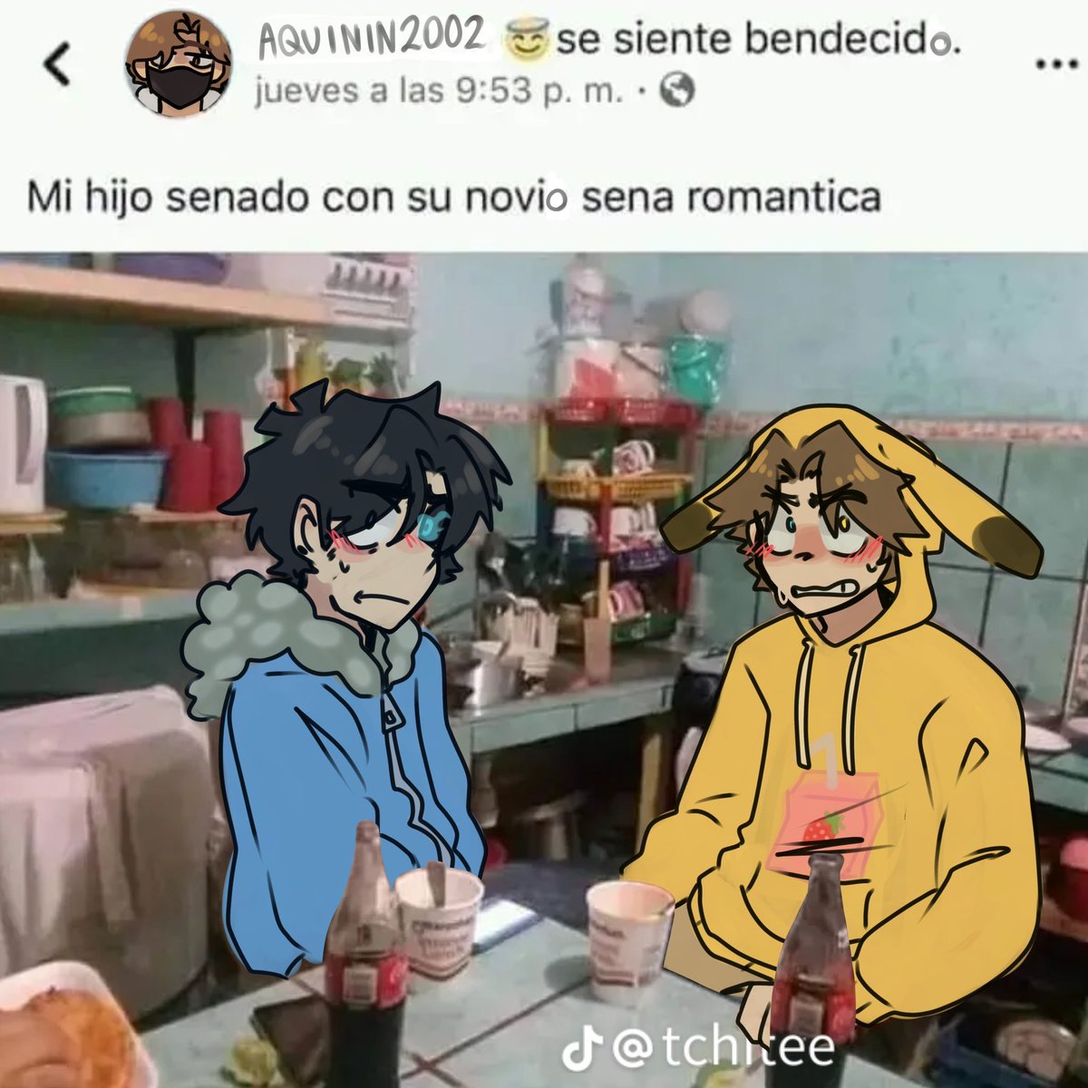 Lixx12_'s tweet photo. ✨ 𝒟𝐼𝒩𝒜𝑀𝐼𝒞𝒜 𝒮𝒪𝒜𝑅𝐼𝒩𝒢𝒞𝐼𝒯𝒜 ✨
❤️+♻️ 
Bienvenidos a: Redibuja el meme!!! 🙀
La dinámica esta basada en redibujar este tipo de imágenes con los wbns, la idea es que tengan la libertad de dibujar a los wbns que quieran pero que al menos este Soarinng! (Ejemplo:) https://t.co/f8GTg0CCfw