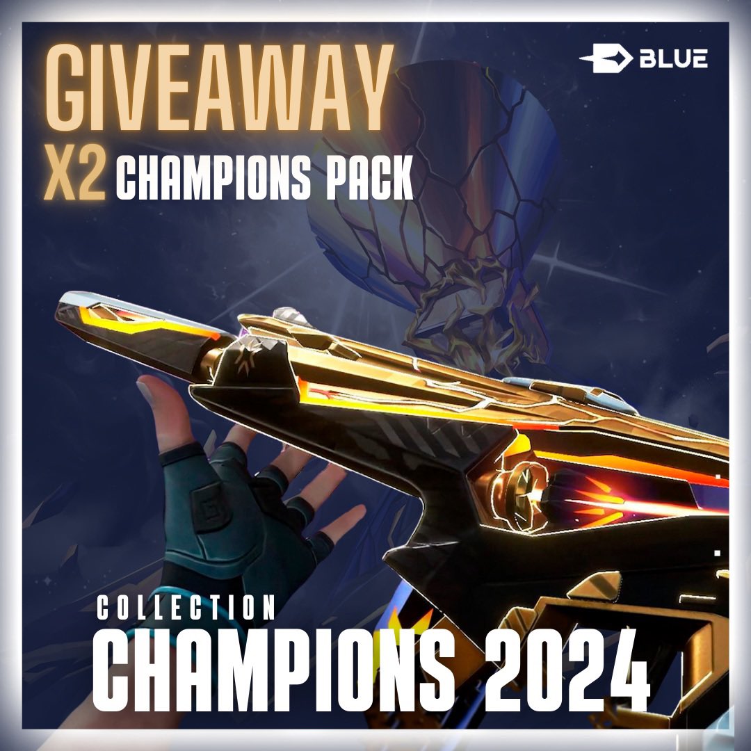 🏆(2x)VALORANT CHAMPIONS 2024 BUNDLE GIVEAWAY(2x)🏆

TO ENTER:
✅ Follow <a href="/blue_mx/"></a> &amp; <a href="/ZENNTIK/">Zenntik 🌩️</a> 
✅ Like and RT
✅ Tag 2 friends

Ends August/12 | #VALORANT 
Good luck Everyone🍀
