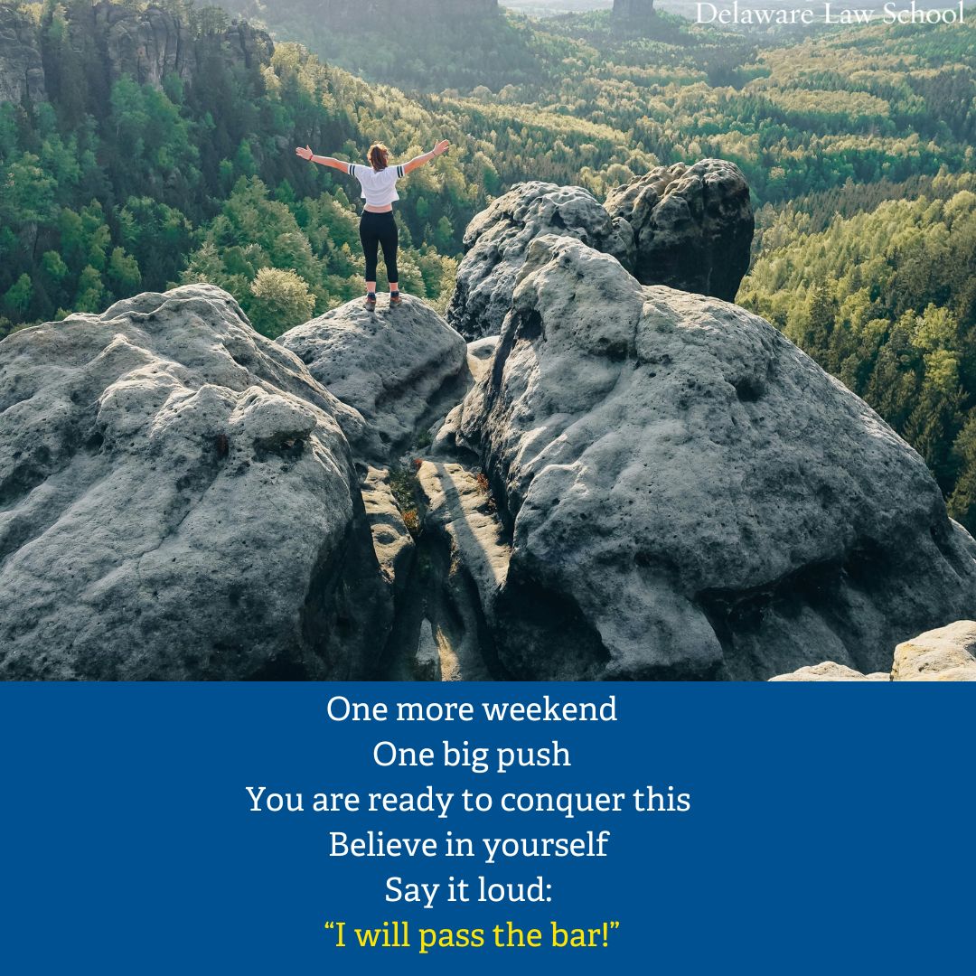 Ready for your last weekend before the bar exam? Every step has led you here. Believe in yourself: "I will pass the bar!" 💪📚✨ #BarExam #FutureLawyer #YouGotThis
