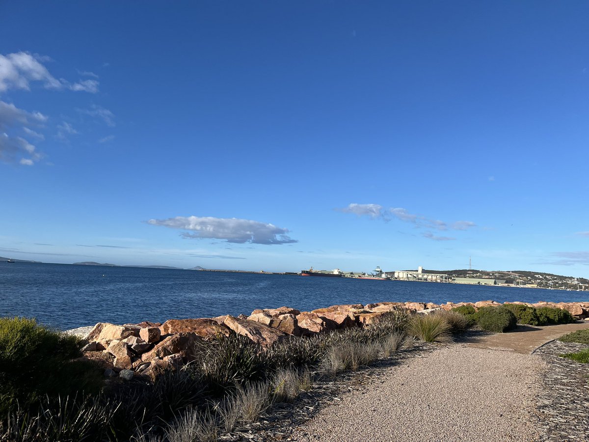 Reduced to foot falcon speeds due to an athletic injury gave me more time to admire the gorgeous Esperance vista at Parkrun this morning. Stunning morning!
