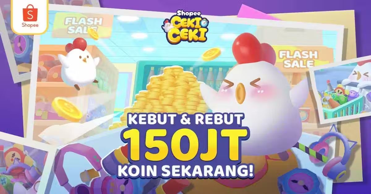 A_Besar002's tweet photo. Yuk, kebut &amp; rebut hadiah total 150JT Koin. Dapatkan langsung koinnya dengan main #ShopeeCekiceki https://t.co/tipOJLTB2M https://t.co/7wnHBAFBHn