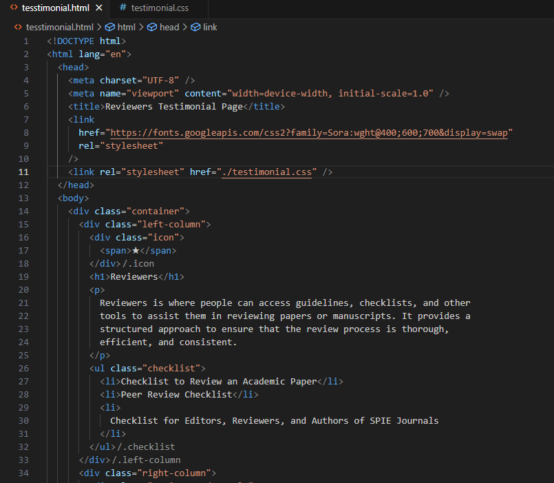 Sly_Softs's tweet photo. Day 21of #100DaysOfCodeToday, I worked on a project from #devchallenges.io. The challenge is to practice more advanced HTML and CSS skills. The challenge is to create a simple testimonial page that you need use grid, media queries, icons,... #EnrollWithSTS https://t.co/RBgI7sBIvD