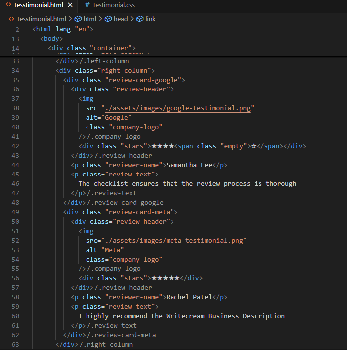 Sly_Softs's tweet photo. Day 21of #100DaysOfCodeToday, I worked on a project from #devchallenges.io. The challenge is to practice more advanced HTML and CSS skills. The challenge is to create a simple testimonial page that you need use grid, media queries, icons,... #EnrollWithSTS https://t.co/RBgI7sBIvD