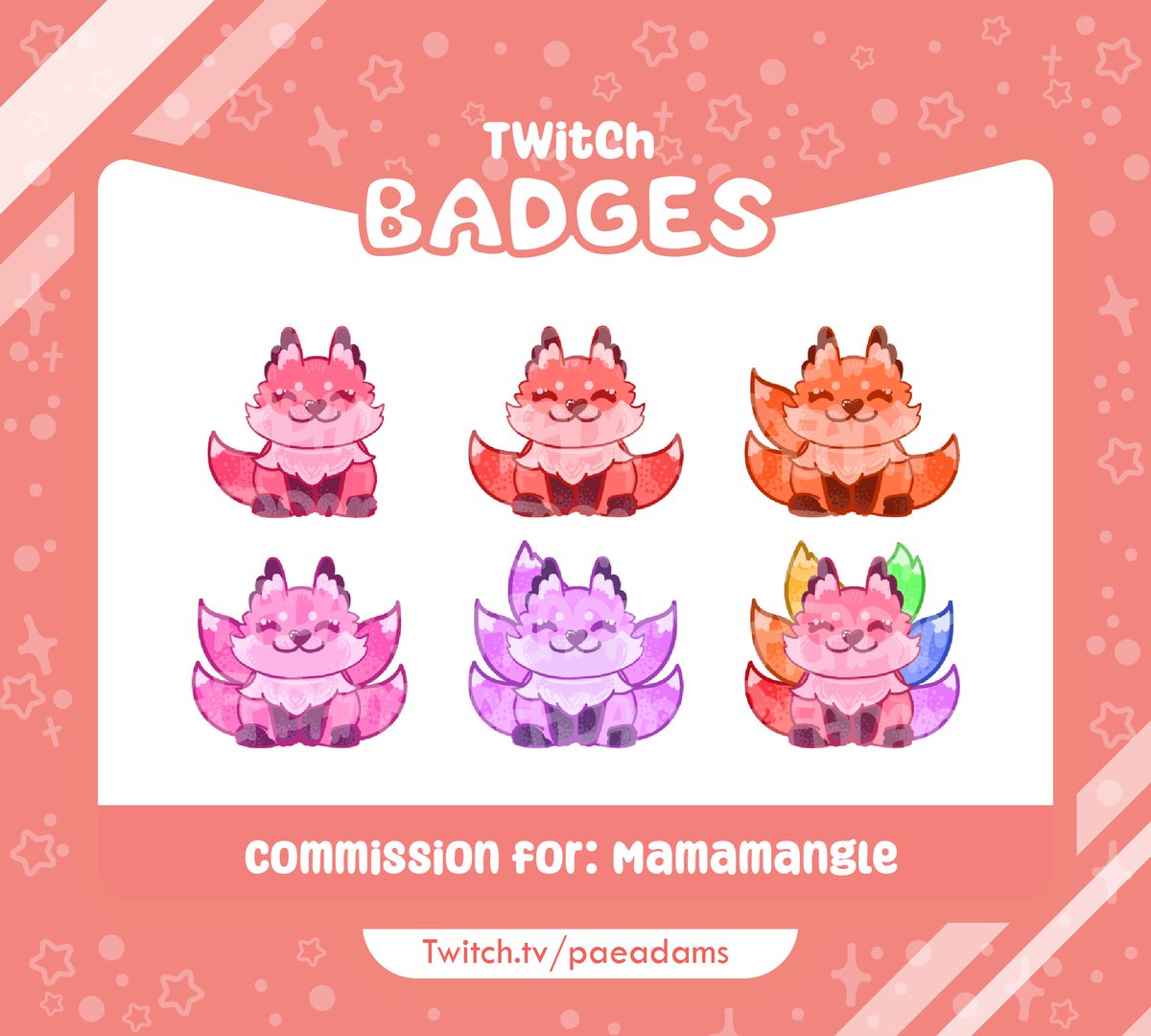 🤍Badges Commission for @missfoxiplier24 🦊

My experience with drawing foxes has been expanded yet again 🦊🦊🦊