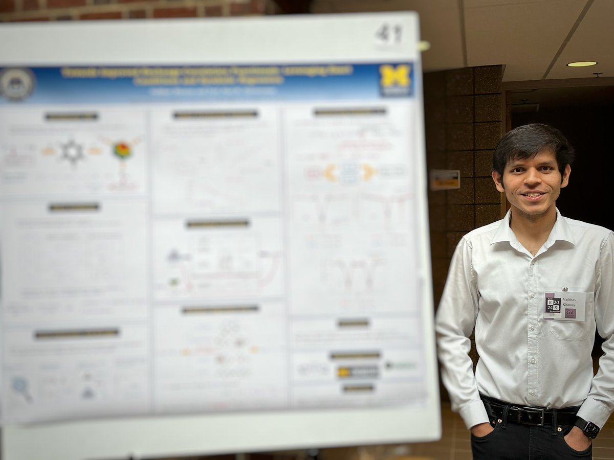 Vaibhav Khanna (@vk_vaibhav_k) on Twitter photo Thrilled to present my poster at Karle Symposium <a href="/KarleSymUM/">Karle Symposium@UM</a> at <a href="/MichiganChem/">Michigan Chemistry</a> !
Engaging discussions and valuable feedback from fellow researchers ✨
#phdlife #STEM #AcademicTwitter Thrilled to present my poster at Karle Symposium <a href="/KarleSymUM/">Karle Symposium@UM</a> at <a href="/MichiganChem/">Michigan Chemistry</a> !
Engaging discussions and valuable feedback from fellow researchers ✨
#phdlife #STEM #AcademicTwitter