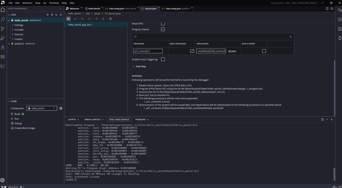 regymm0's tweet image. Gradually learning to use the Vitis IDE. Now importing the hardware file is manual. File - New - Application Project becomes File - New Component - From Examples. #Xilinx what have you done?