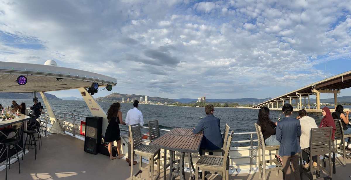 How’s your evening? Mine has been lovely!! Lake cruising is fun! Celebrating the completion of our Okanagan Global Summer Program with our visiting students from Qatar, Hong Kong, South Korea, India, and US! #kelownacruises
