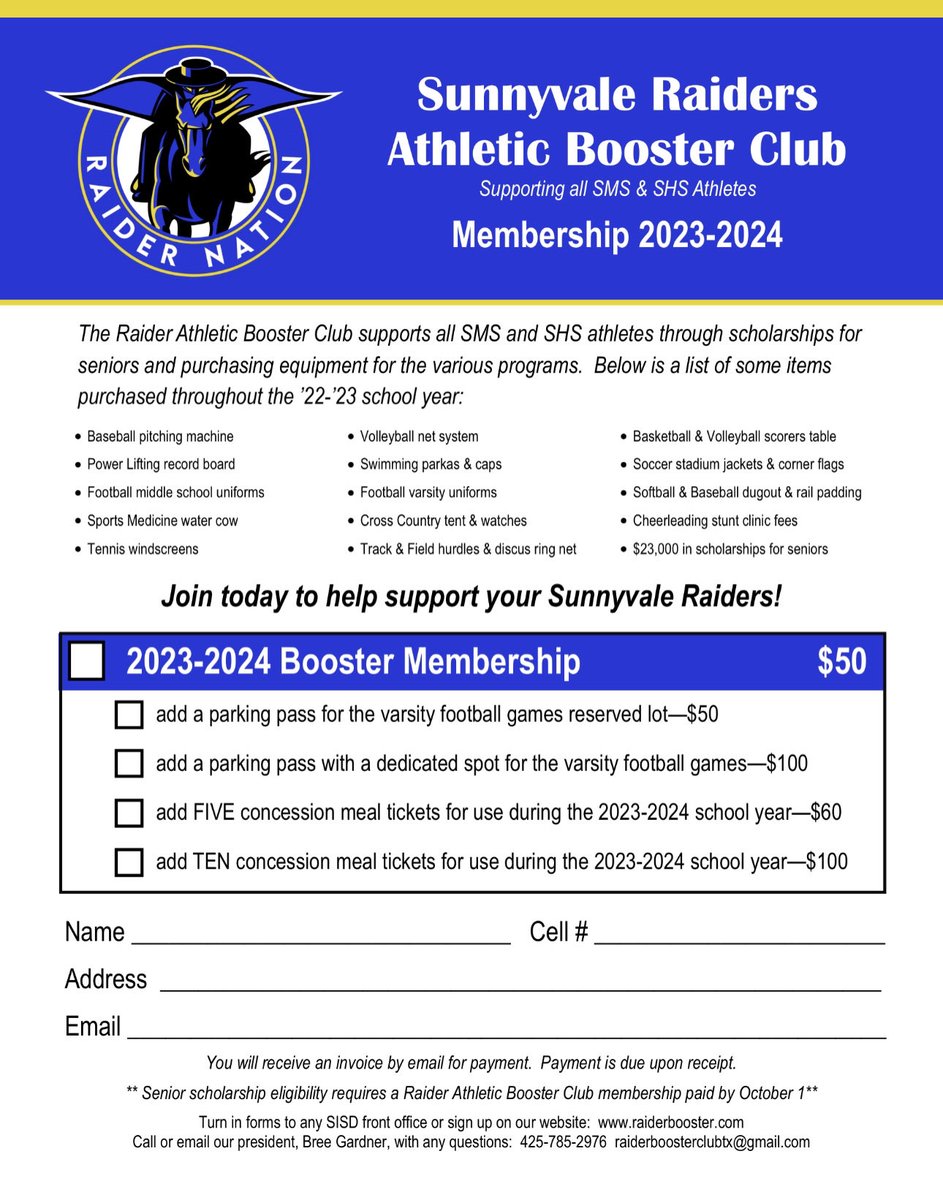 SHS Raider Booster tweet media