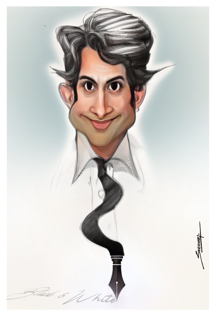 IndiaCartoonist's tweet photo. #sudhirchowdhary 
@aajtak @sudhirchaudhary 
आज तक के प्राइम टाइम शो ब्लैक एंड व्हाइट के दो वर्ष पूरे होने पर मैं बंटी का टेस्ट जम्मू से आपको आपका कैरीकेचर बनाकर एक छोटा सा तोहफा भेंट कर रहा हूं आशा करते हैं कि आप इसे स्वीकार करेंगे धन्यवाद https://t.co/vFkeS47xU1