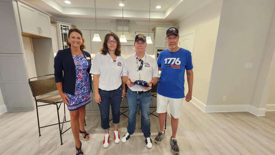 BuildingHomes4H's tweet photo. Today, we made history! U.S. Army Sergeant Peter Clark, a courageous veteran who suffered a TBI and multiple deployments’ worth of injuries, including exposure to burn pits and subsequent cancer, received the ultimate gift: a mortgage-free home! #1776Community #WelcomeHome https://t.co/qHmCmdCWLA