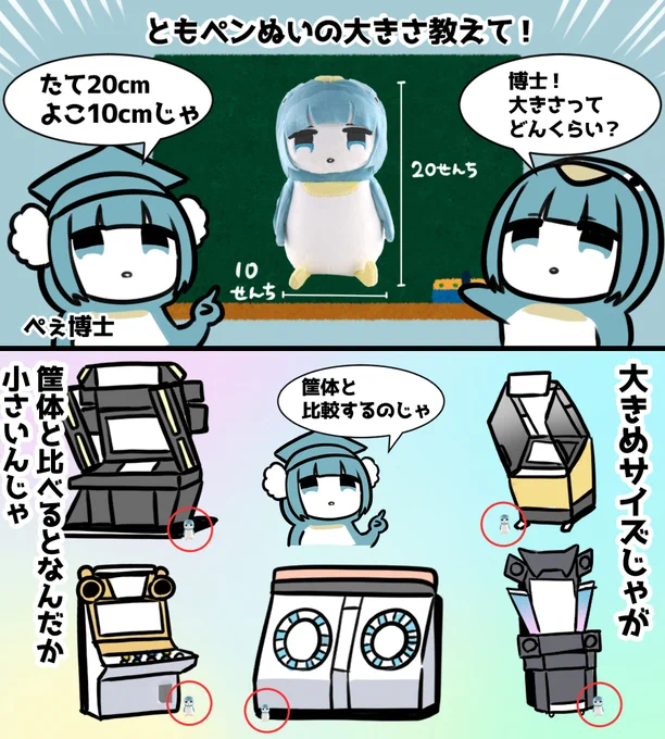 【ぺぇぬいの秘密】 博士!ぬいぐるみの大きさって?