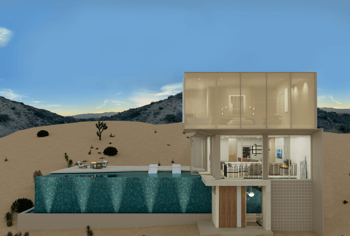 DeanLarkinAIA's tweet image. Like the mountains made up of boulders stacked to the sky, our Free Gold project stacks its forms of walls and glass! bit.ly/3KxL0Gm #ArchitectureRendering #Architect