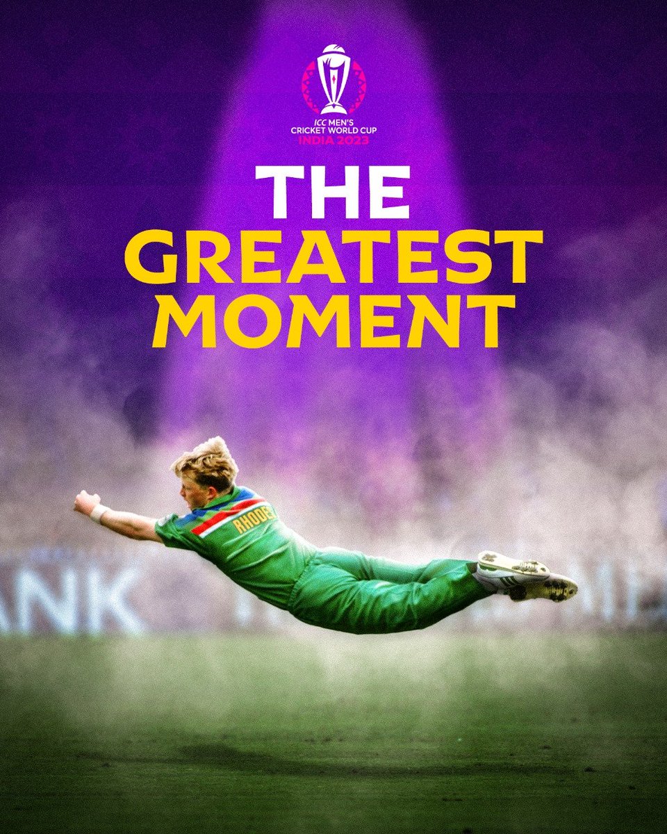 ABsay_ek's tweet photo. 🧵
If there's one image that defines 90s cricket, revolutionizing the game & making fielding stylish & mainstream, It's this one...
Rightfully voted as the greatest moment in Men's World Cup history...

But today on his Birthday let's talk about Jonty Rhodes The Batter!

1/n