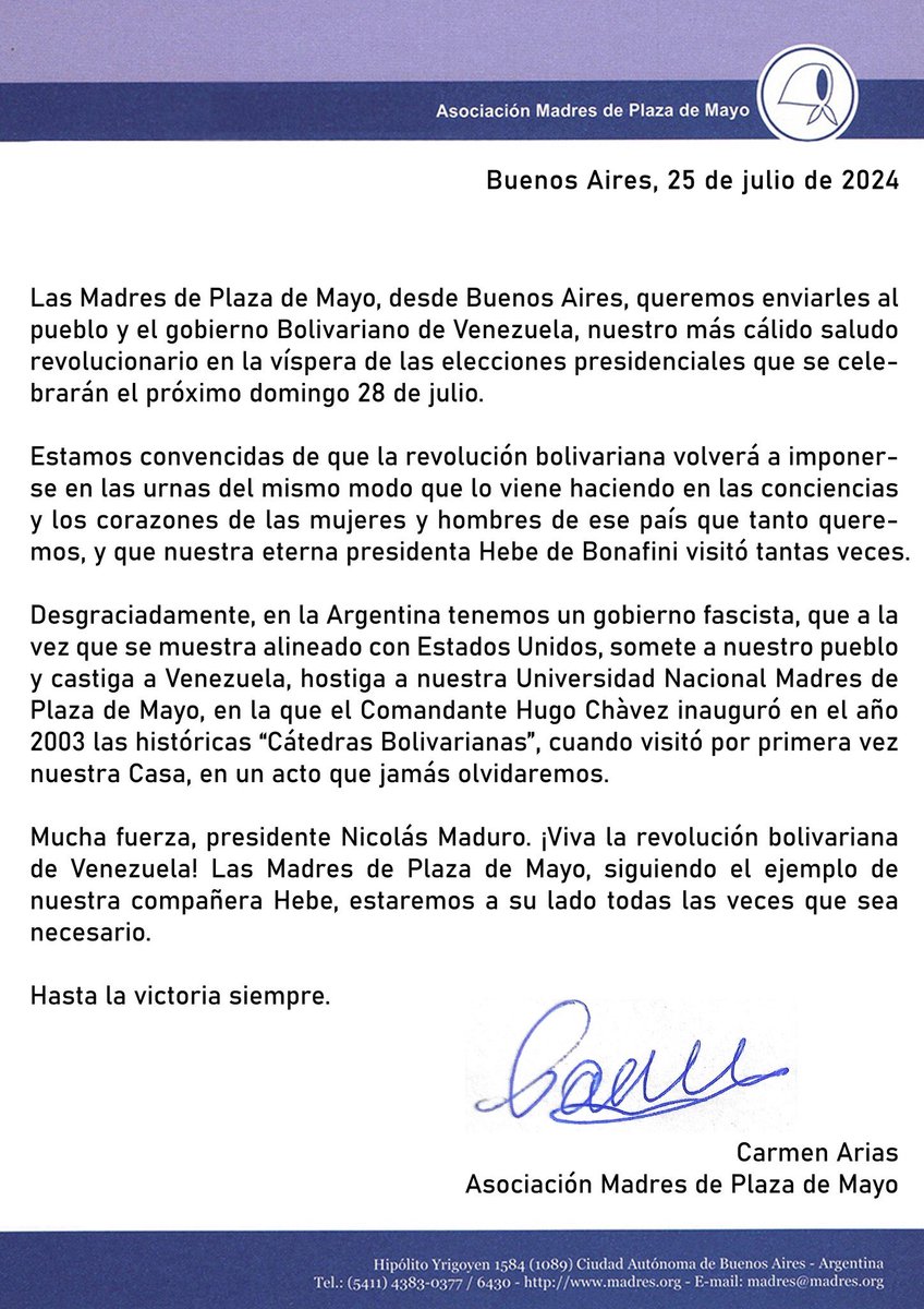 madorni's tweet photo. La Asociación Madre de Plaza de Mayo es lo más vergonzoso de todo el universo. Fin. https://t.co/nLoqhRO3li