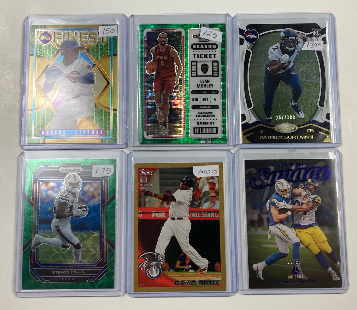 Line_Drive_Card's tweet image. Day 2 | Post 24 #LineDriveStax #XNat24 

$4

Stroman /50
Mobley /25
Surtain /399
Diggs /75
Ortiz /2010
Herbert /50