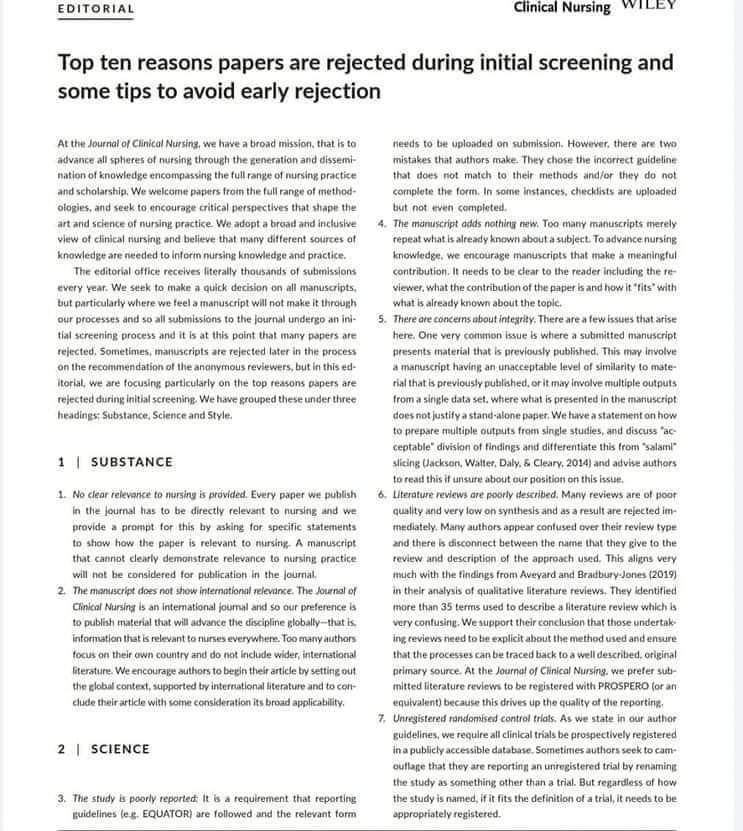 ScholarshipfPhd's tweet photo. 14. Why Research Articles are rejected?  How to get your paper accepted? https://t.co/vrRx2aBaRU