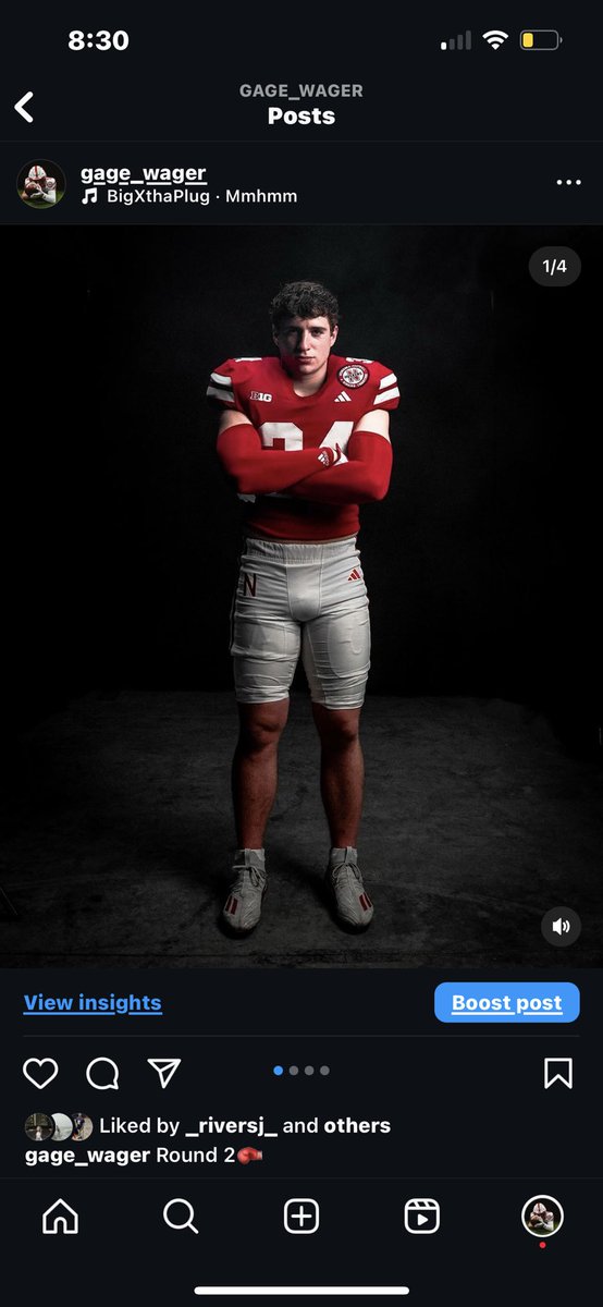 New ig post. Gage_wager       Go show some love husker nation. 
#GBR #huskers