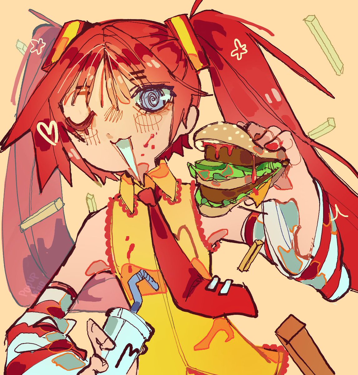 F it *Mcdonalds your Miku* #Hatsunemiku #McDonalds