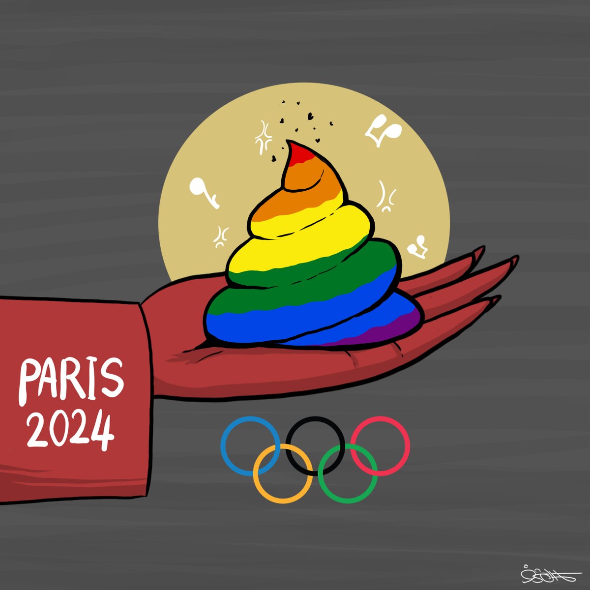 كاريكاتير 
حفل أولمبياد باريس 2024
#paris2024olympics