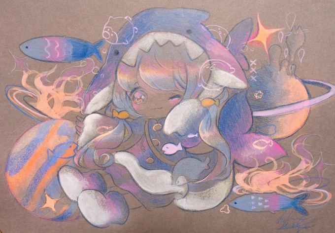 ✧本日スタート✧marienkafer10周年記念展示会 「ドローイング」展 (グループ展)7/27 - 8/3(中期) ※火曜休時間:12:00-19: 00会場:marienkafer 様 (東京)このあと12時開催です!壁の展示作品…会期終了後のお届けファイル内のドローイング・グッズ…その場で持ち帰りOKです 